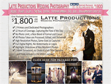 Tablet Screenshot of latteproductions.ca